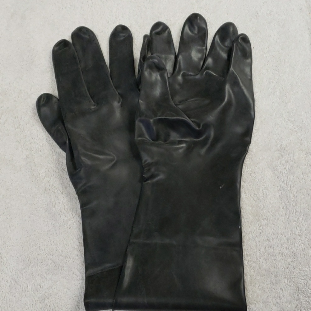 Latex Elbow Gloves, Black